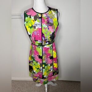 Calvin Klein Multicolor Floral Midi Dress size 8
